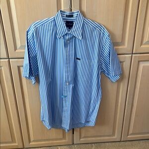 Men's Blue Striped Shirt